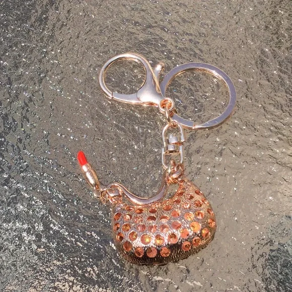 New Lipstick keychain bag charm bling - Picture 4 of 5